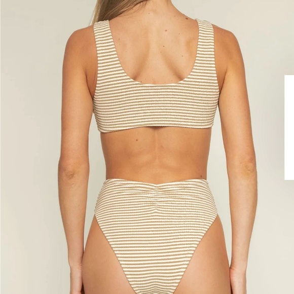 Montce Neutral Stripe Ky One-Piece Swimsuit - Picture 2 of 5